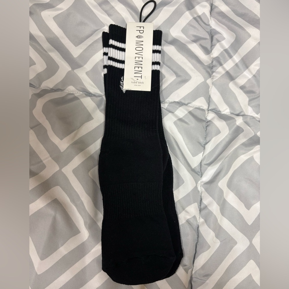 Free People Black Crew Socks
